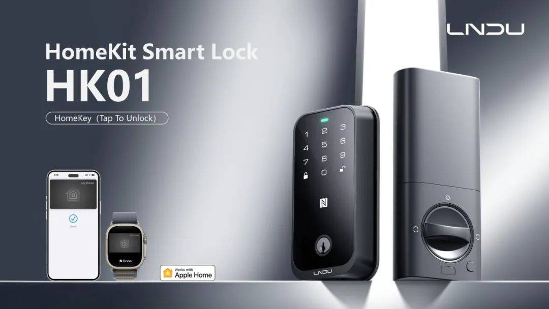 持Apple HomeKit智能门锁HK01PG电子游戏麻将胡了LNDU推出首款原生支(图1)